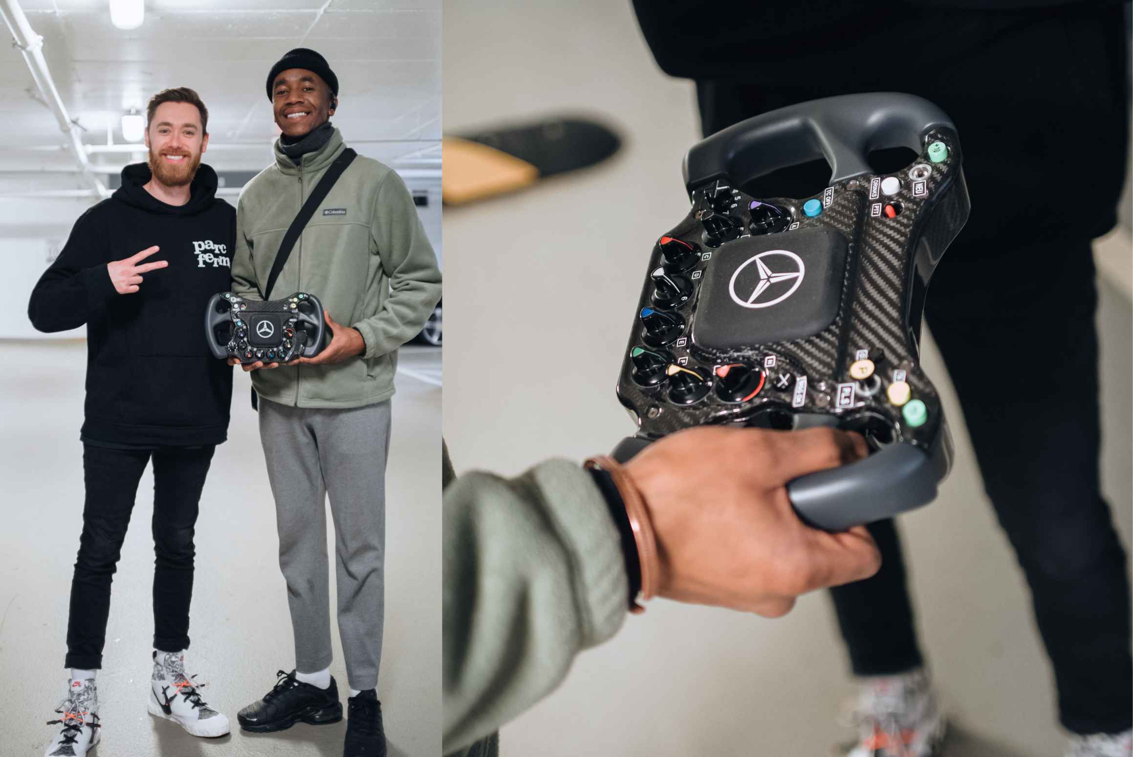 We gave away a McLaren Mercedes F1 steering wheel
