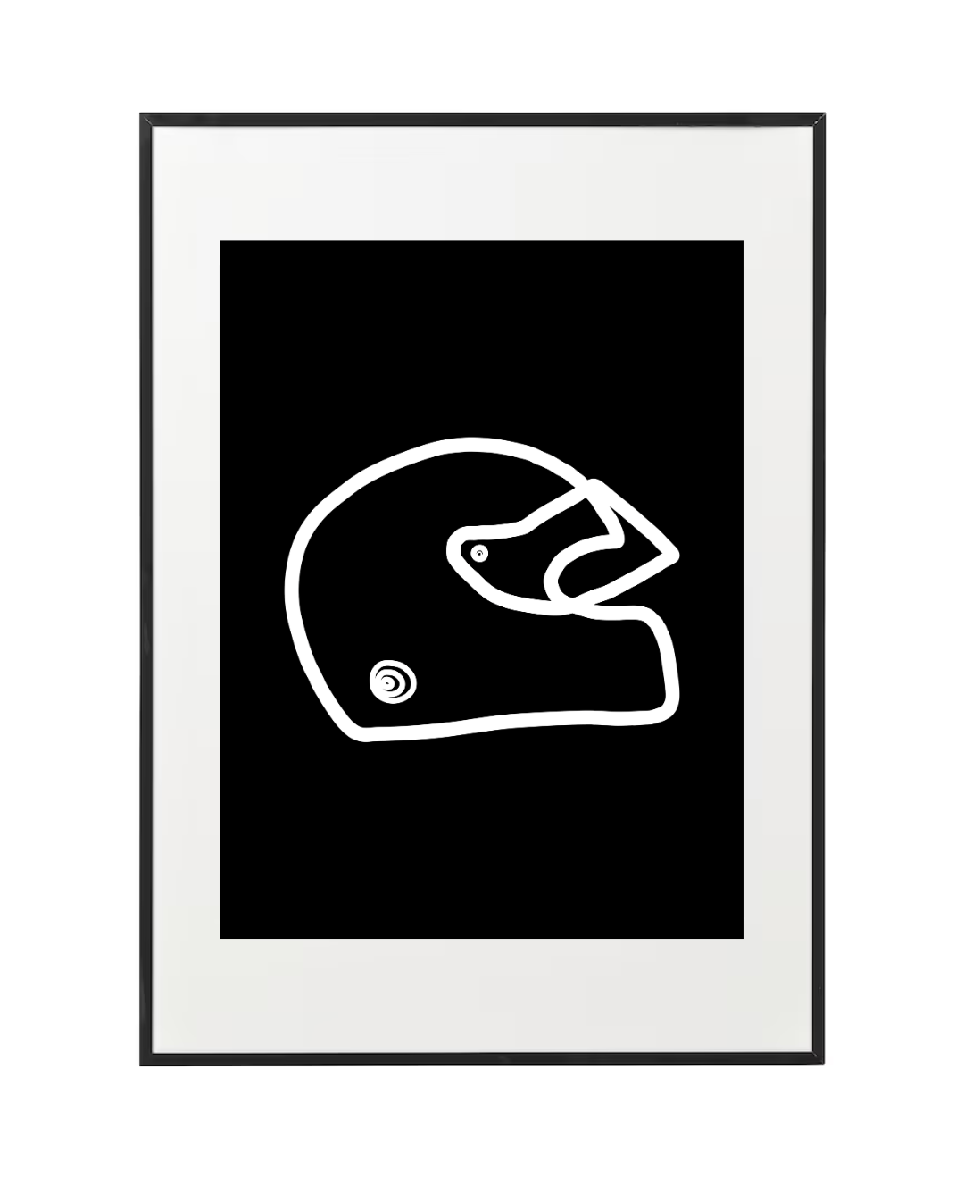 f1 helmet icon RACE HELMET PRINT – parc fermé