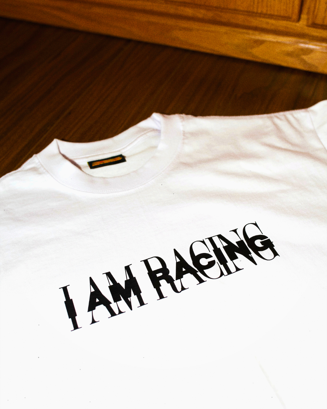 I AM RACING TEE WHITE