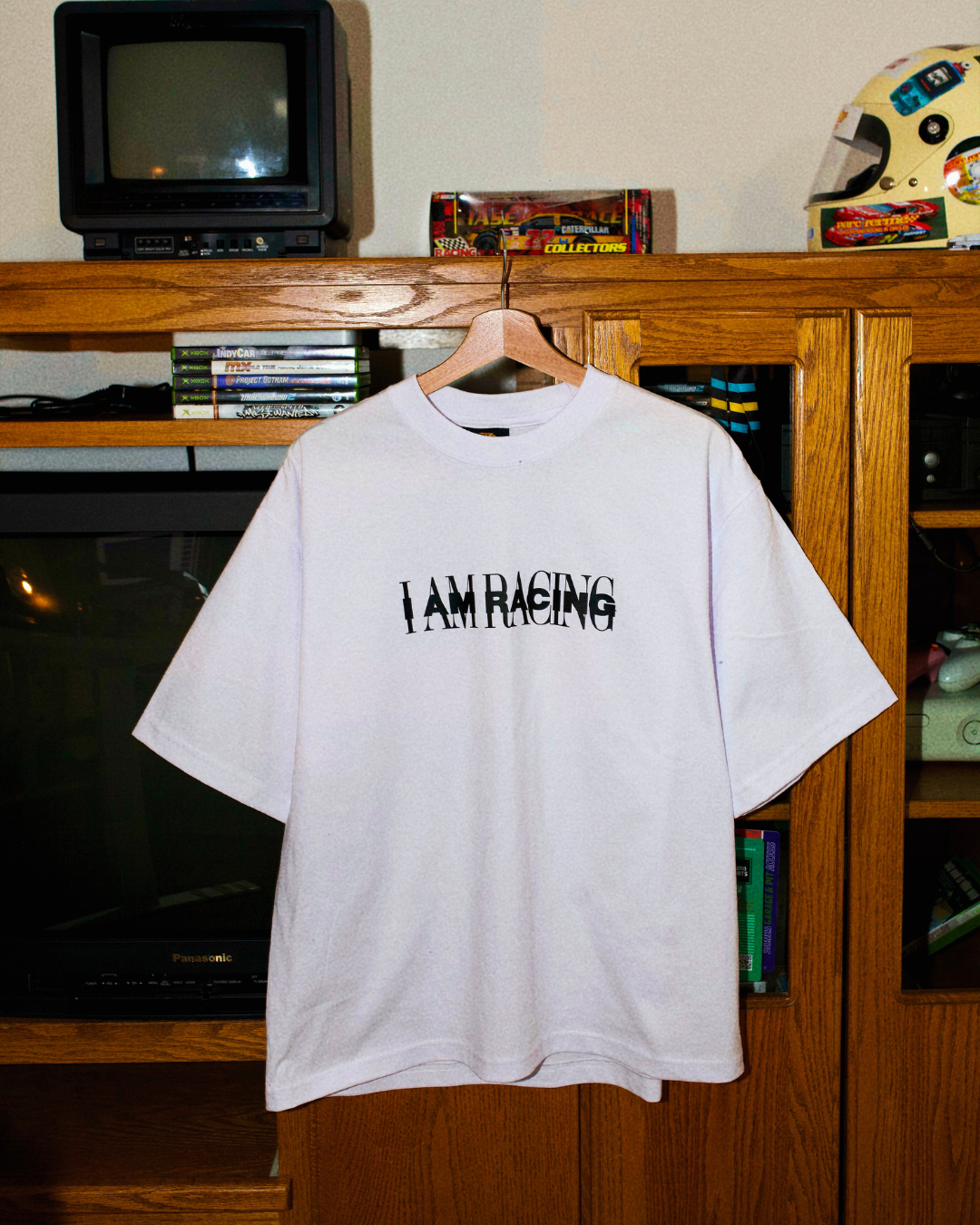 I AM RACING TEE WHITE