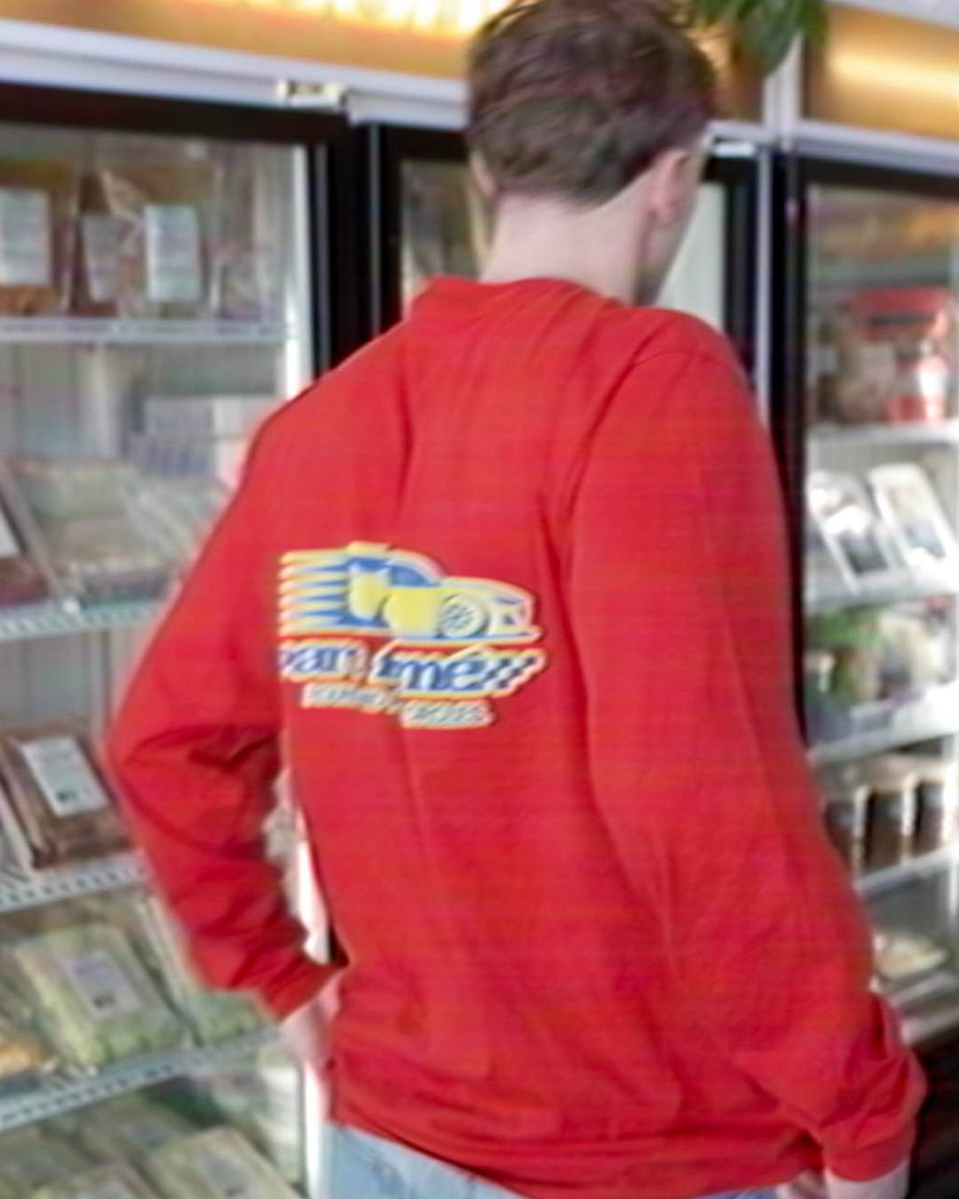 SHOP TEE LONG SLEEVE RED