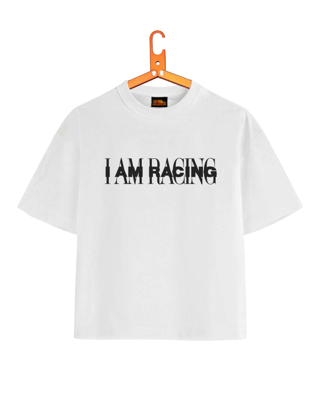 I AM RACING TEE WHITE