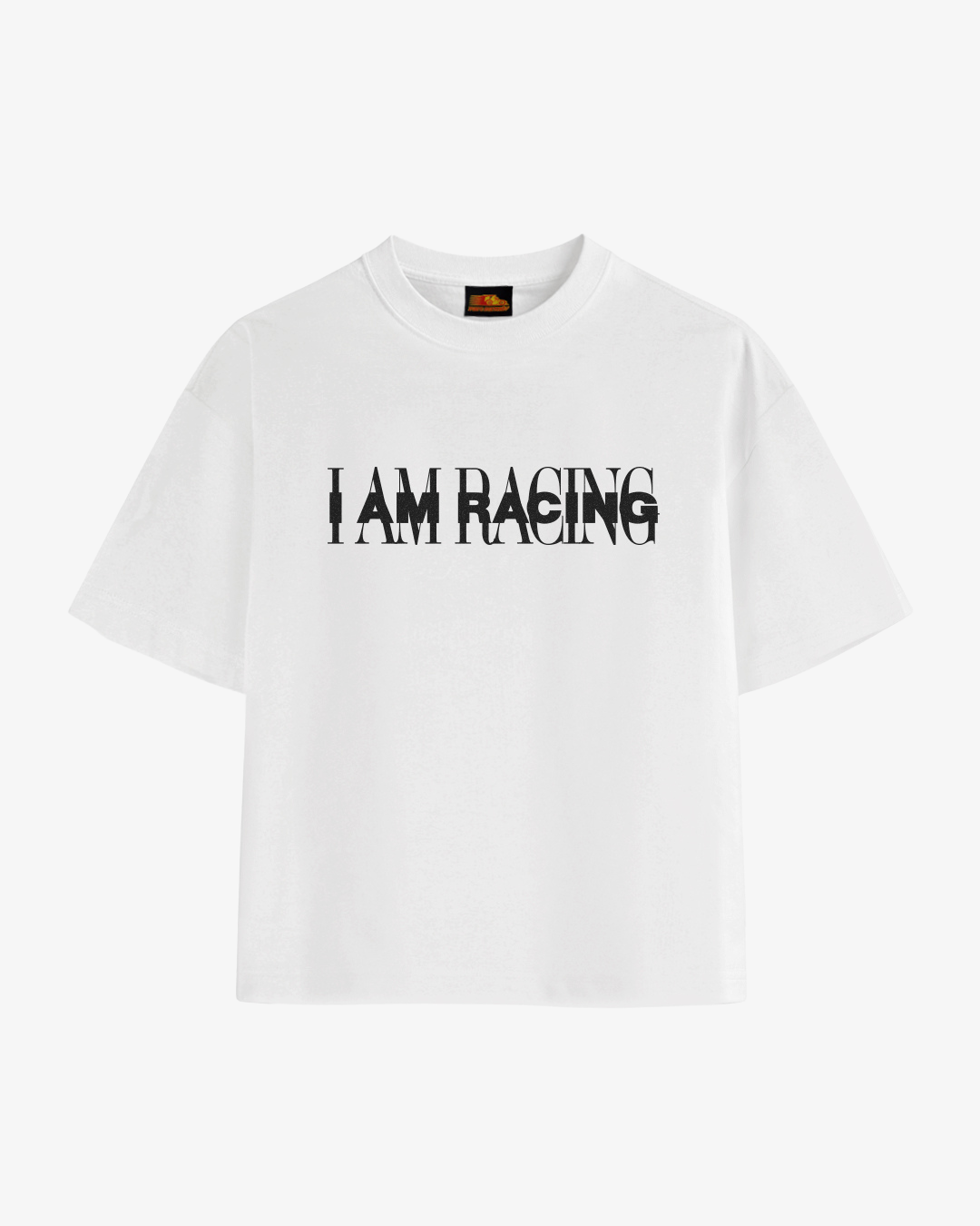 I AM RACING TEE WHITE