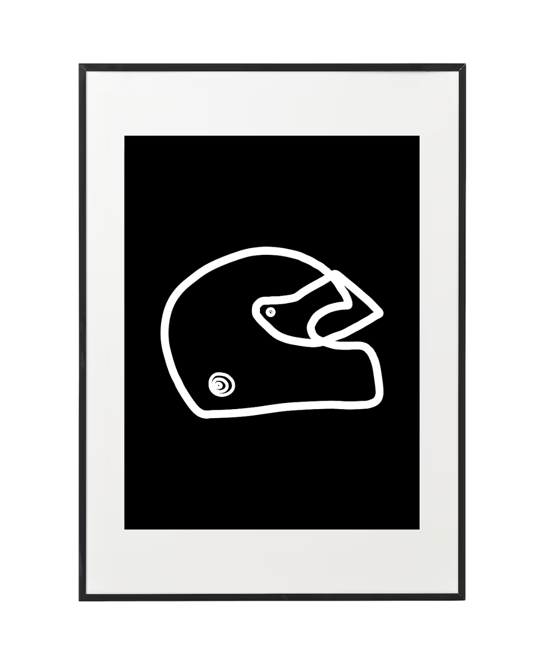 RACE HELMET PRINT