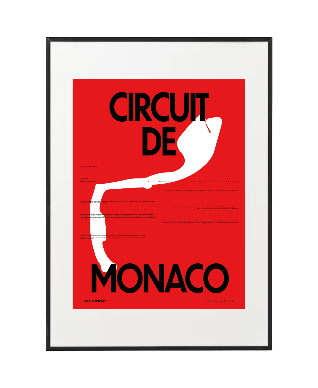 CIRCUIT DE MONACO PRINT