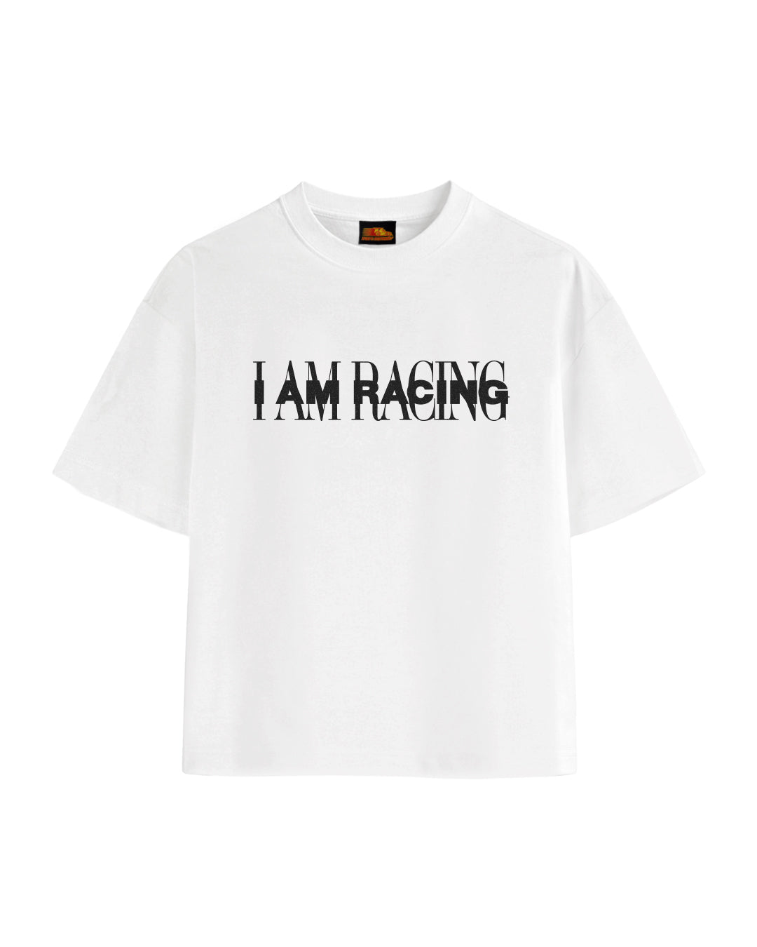 I AM RACING TEE WHITE